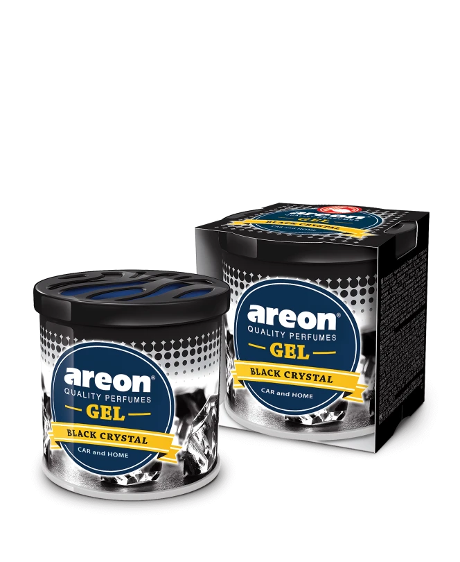 Black Crystal Gel Air Freshener – Fresh Energizing Scent for Car, Home & Office

