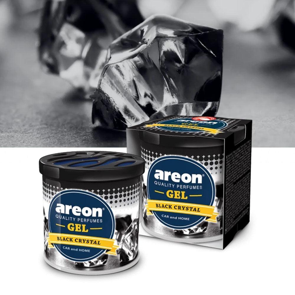 Black Crystal Gel Air Freshener – Fresh Energizing Scent for Car, Home & Office

