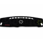Black Jetour X70 Plus dashboard carpet mat with red lettering