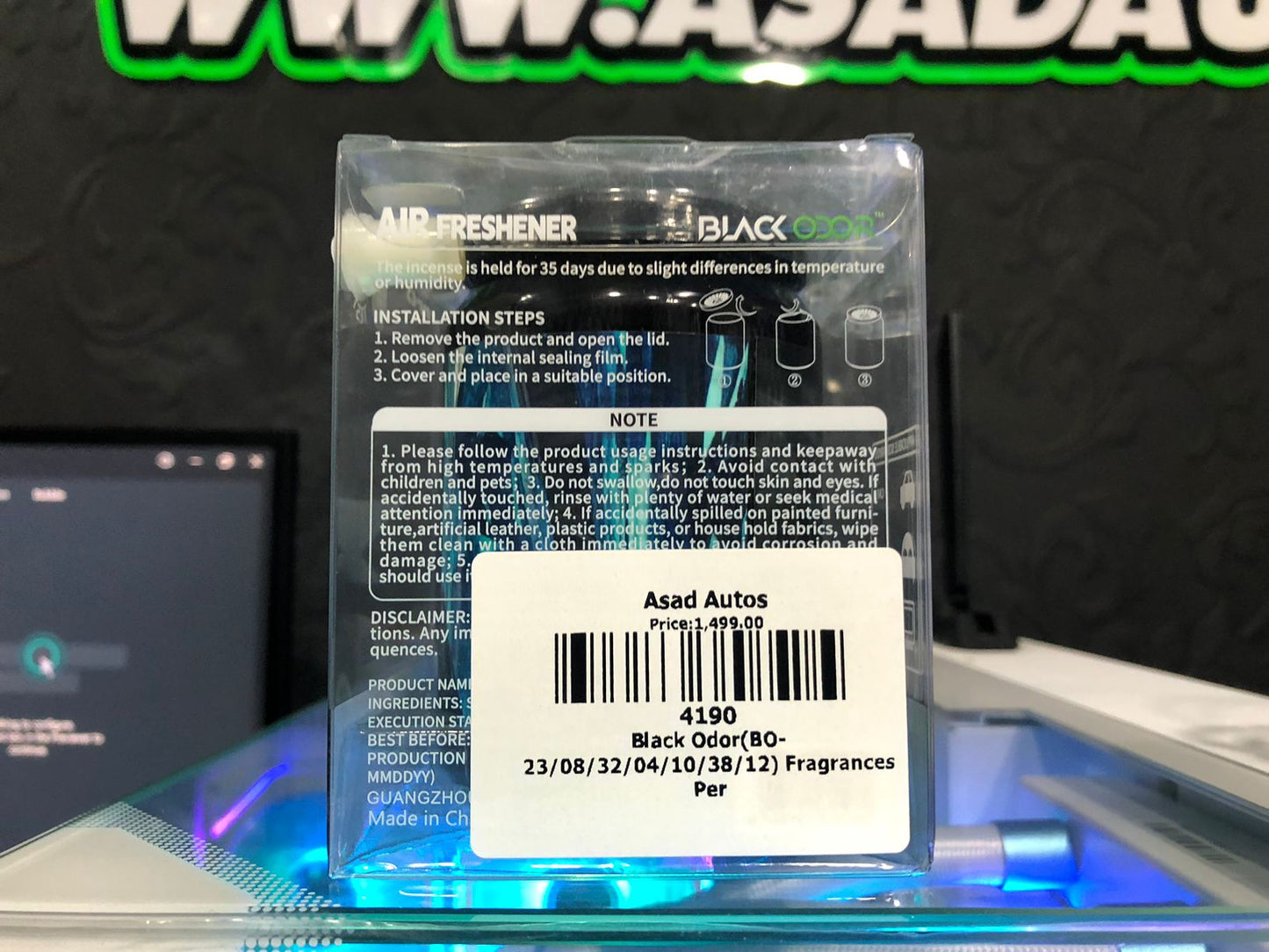 Black Odor Air Freshener Blue Crystal 200g BO-23 Long Lasting Fragrance for Car and Home