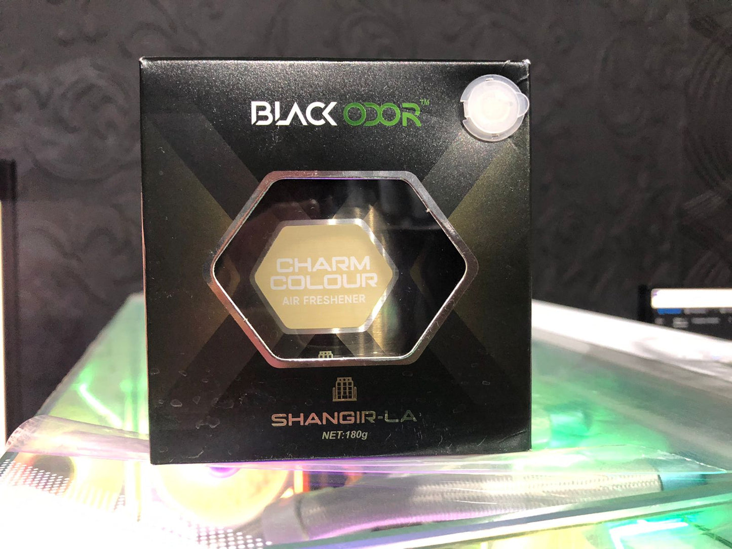 Black Odor Air Freshener Charm Colour Shangrila 180g BO-38 Long Lasting Fragrance for Car and Home