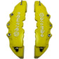 Brembo style yellow car disc brake caliper cover, providing a bold and sporty appearance with reliable protection for your vehicle’s brakes. 
