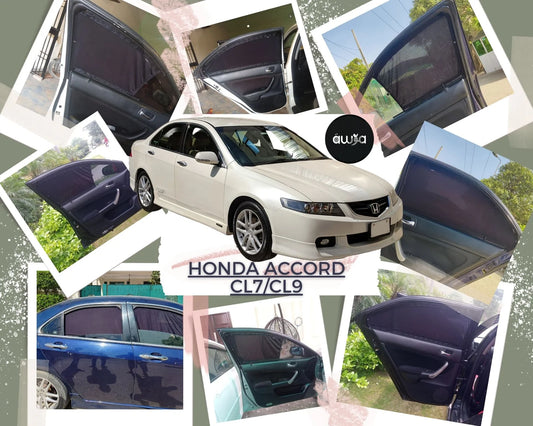 Awra Window Curtains Sun Shades (Car Pardy) for Honda Accord 5th 2002 - 2008 (CL7, CL9)
