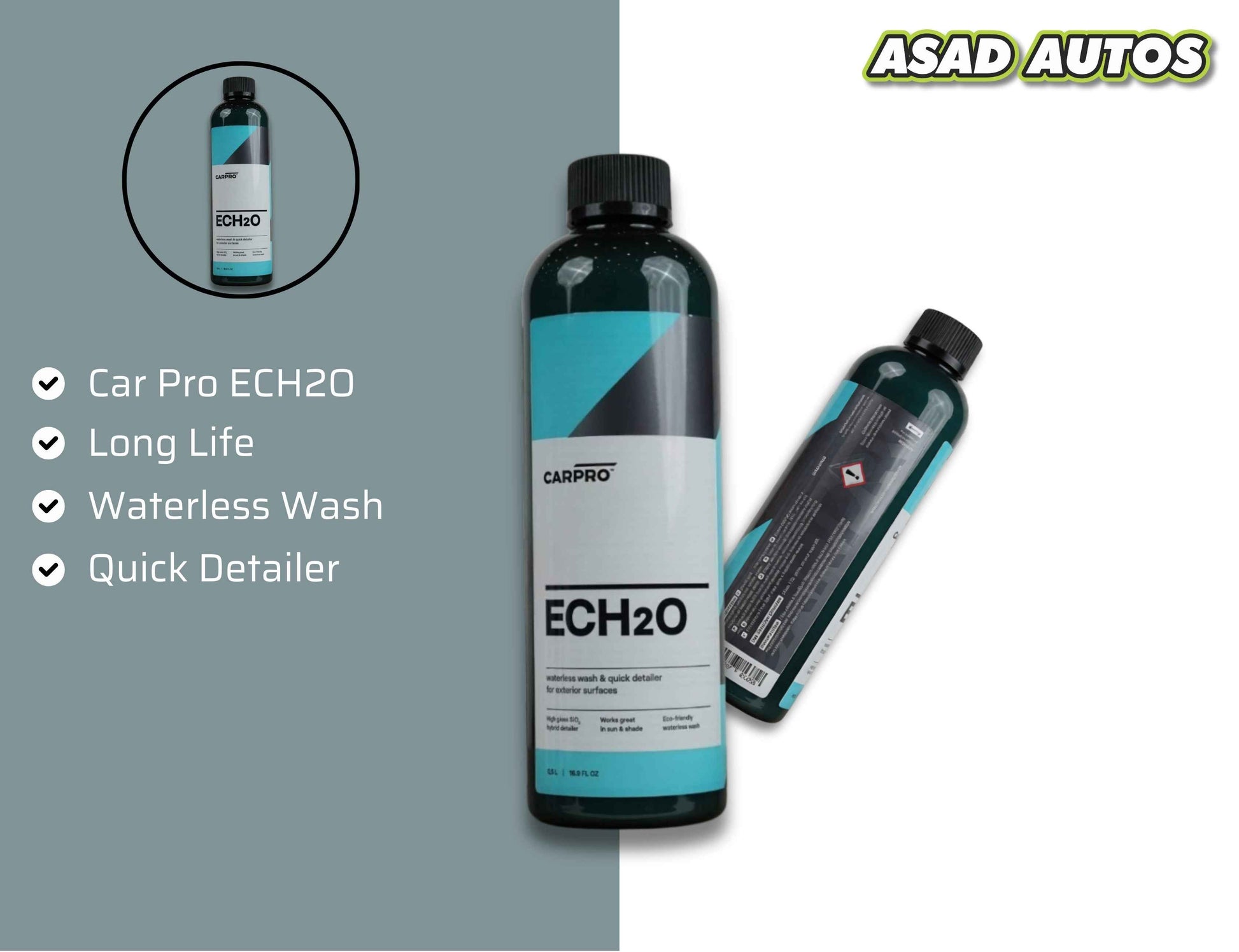 CarPro ECH2O Waterless Wash & Quick Detailer 500ml