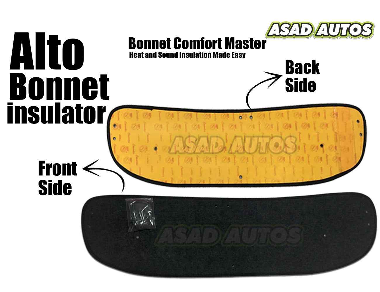 Car Bonnet Insulator for Suzuki Alto 2014-2026 660cc – Heat and Sound Insulation Pad