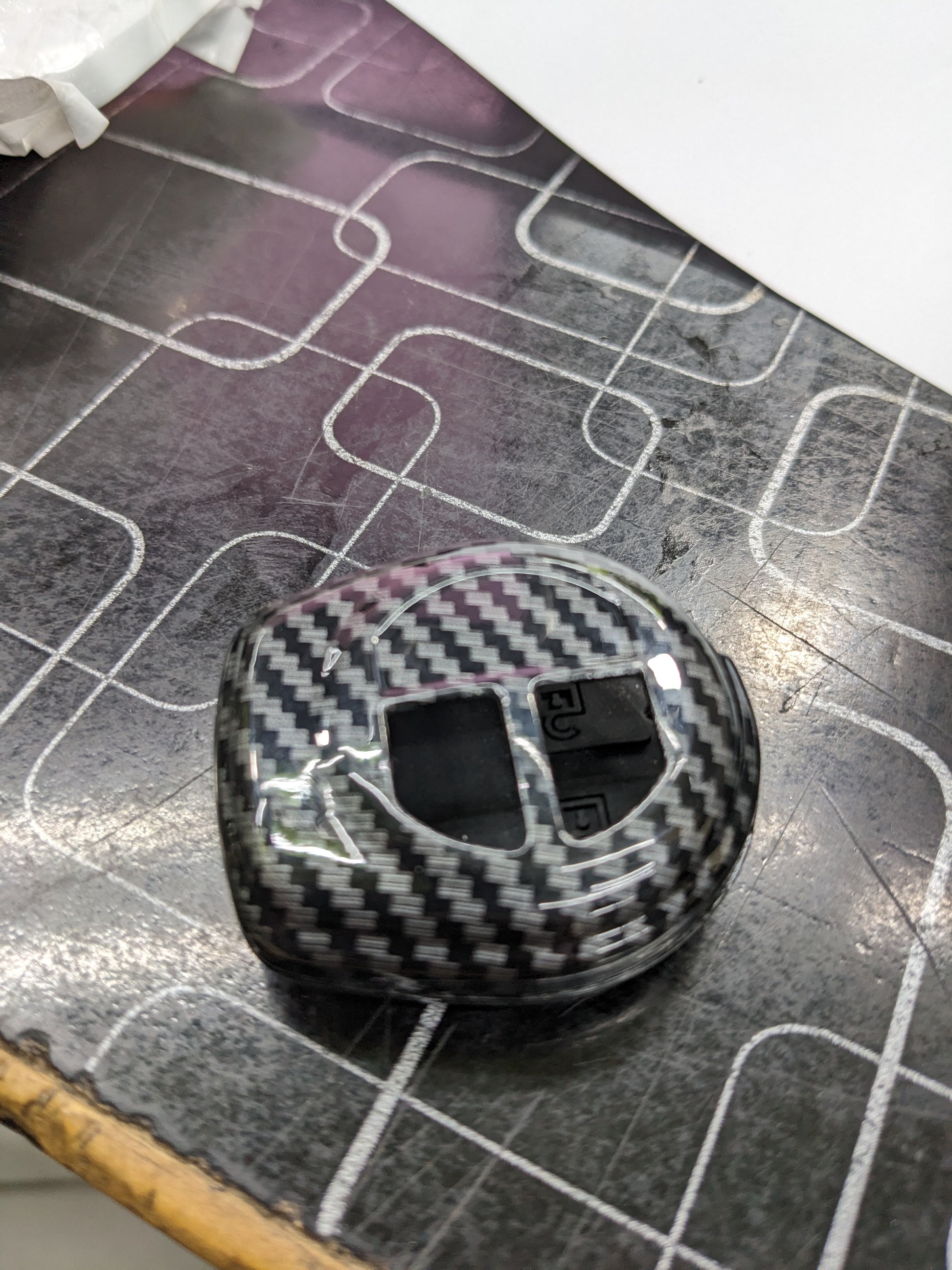 Car Carbon Fiber Key Cover for Suzuki Alto – Premium Protection and Style