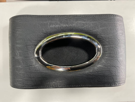 "Car Tissue Box – Premium Leather & Plastic Tissue Holder for Sun Visor, Dashboard & Seatback."

