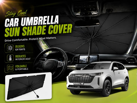 Car Umbrella Sun Shade for Haval H6 2022–2025 – Foldable Windshield UV & Heat Protector