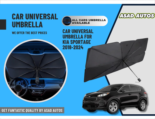 Car Umbrella Sun Shade for Kia Sportage 2018–2024 – Foldable Windshield UV & Heat Protection Cover

