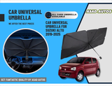 Car Umbrella Sun Shade for Suzuki Alto 2019–2025 – Foldable Windshield UV & Heat Protection Cover

