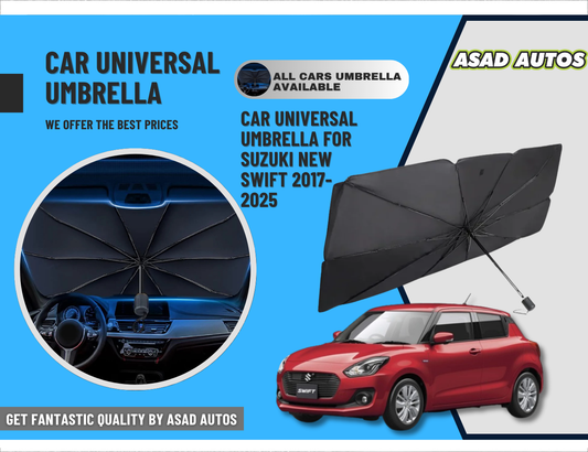 Car Umbrella Sun Shade for Suzuki Swift 2017–2025 – Foldable Windshield UV & Heat Protection Shield

