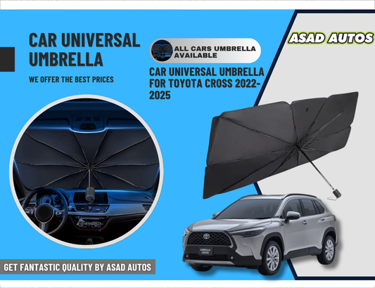 Car Umbrella Sun Shade for Toyota Corolla Cross 2022–2025 – Foldable Windshield UV & Heat Protector

