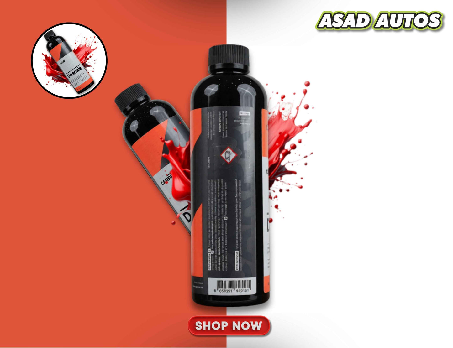 Car Pro Descale Acidic Car Shampoo for Hard Water & Tough Dirt