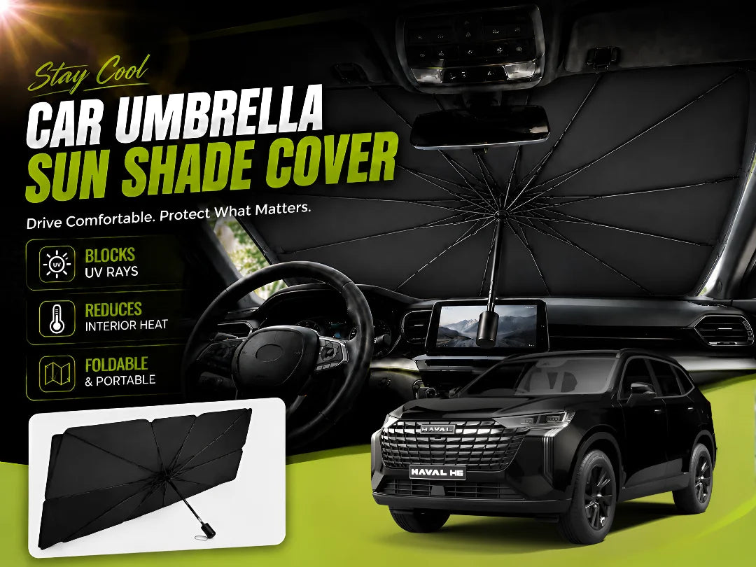 Car umbrella sun shade compatible with Haval H6 Facelift 2025 and 2026