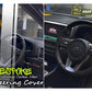 Carbon Fiber Bespoke Steering Cover for Kia Sportage, offering a premium fit and enhanced comfort, adding a sleek, sporty look to the vehicle's interior.