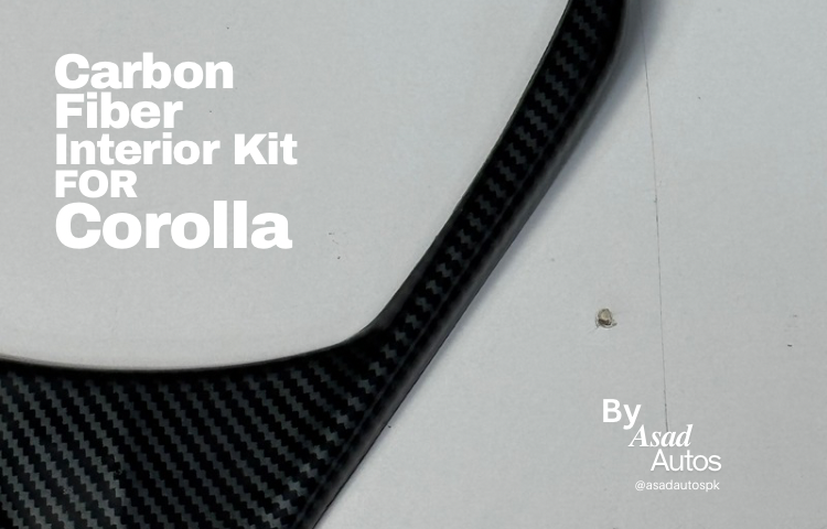 Carbon Fiber Interior Kit For Toyota Corolla 2014–2024, Toyota Corolla Carbon Dashboard Trim, Corolla 2014–2024 Carbon Fiber Panel Cover, Premium Interior Upgrade for Toyota Corolla