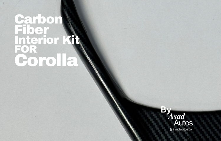 Carbon Fiber Interior Kit For Toyota Corolla 2014–2024, Toyota Corolla Carbon Dashboard Trim, Corolla 2014–2024 Carbon Fiber Panel Cover, Premium Interior Upgrade for Toyota Corolla