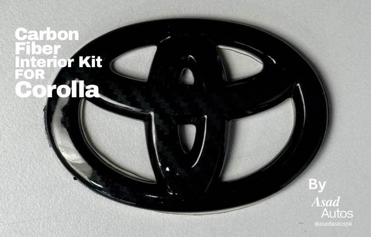 Carbon Fiber Interior Kit For Toyota Corolla 2014–2024, Toyota Corolla Carbon Dashboard Trim, Corolla 2014–2024 Carbon Fiber Panel Cover, Premium Interior Upgrade for Toyota Corolla