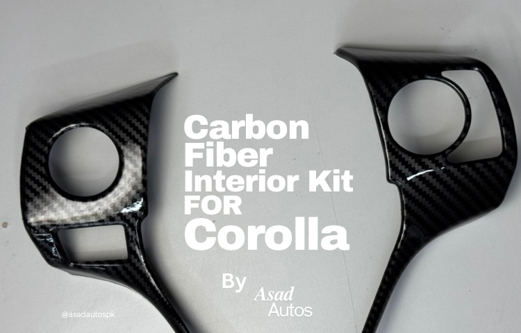 Carbon Fiber Interior Kit For Toyota Corolla 2014–2024, Toyota Corolla Carbon Dashboard Trim, Corolla 2014–2024 Carbon Fiber Panel Cover, Premium Interior Upgrade for Toyota Corolla