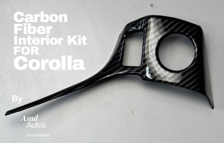 Carbon Fiber Interior Kit For Toyota Corolla 2014–2024, Toyota Corolla Carbon Dashboard Trim, Corolla 2014–2024 Carbon Fiber Panel Cover, Premium Interior Upgrade for Toyota Corolla