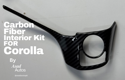Carbon Fiber Interior Kit For Toyota Corolla 2014–2026, Toyota Corolla Carbon Dashboard Trim