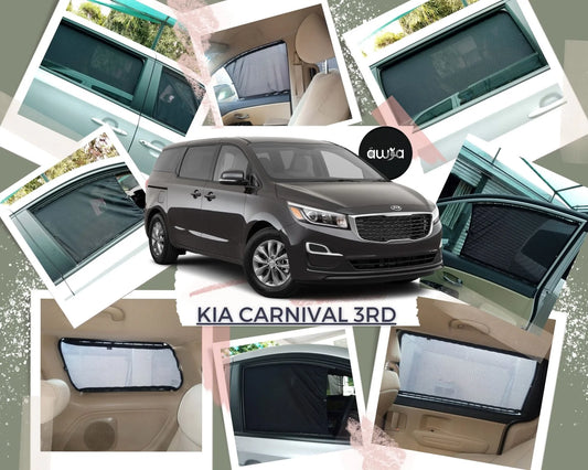 Awra Window Curtains Sun Shades (Car Pardy) for Kia Carnival 2018 - 2020 3rd