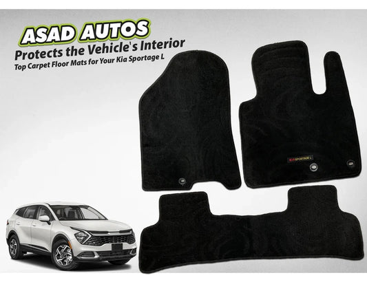 Carpet Floor Mat for Kia Sportage L – Custom Fit with Premium Texture

