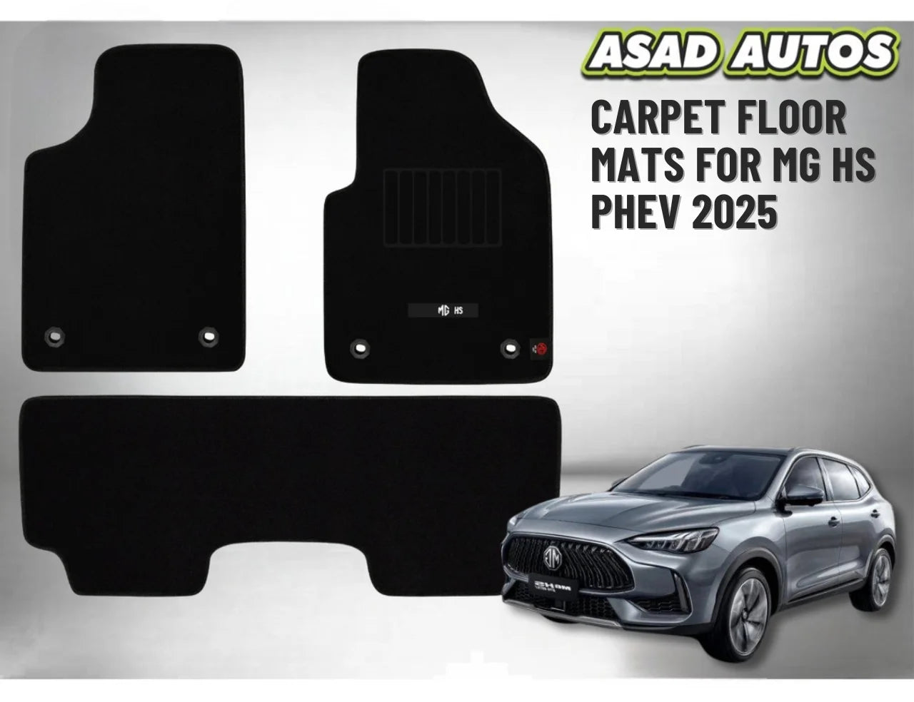Carpet Floor Mats for MG HS PHEV 2025 – Premium Comfort & Custom Fit