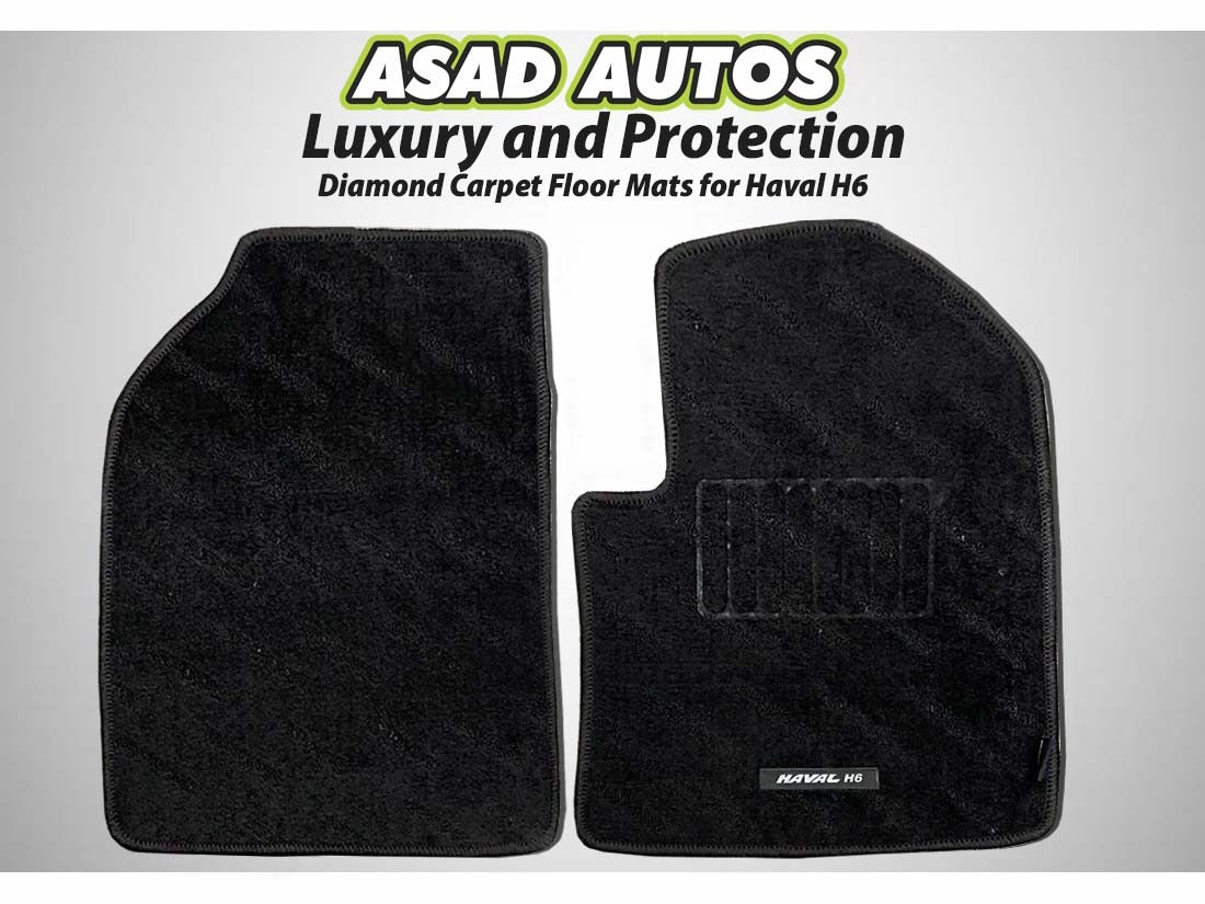 Cartrex Diamond Carpet Floor Mats for Haval H6 – Stylish and Durable Mats for Interior Protection
