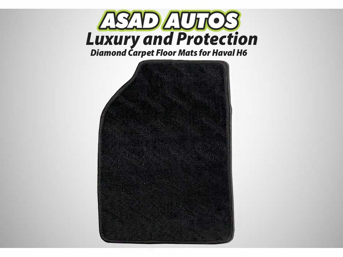 Cartrex Diamond Carpet Floor Mats for Haval H6 – Stylish and Durable Mats for Interior Protection
