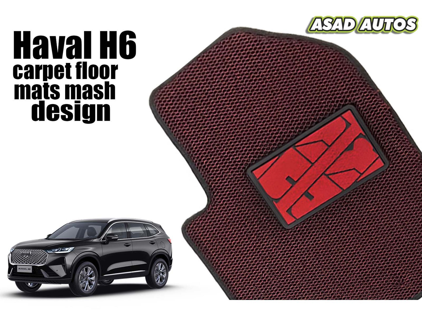 Cartrex Mash Design Carpet Floor Mats for Haval H6 – Durable and Stylish Interior Protection