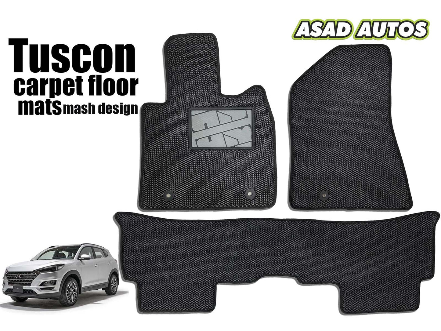 Cartrex Mash Design Carpet Floor Mats for Hyundai Tucson – Stylish and Durable Interior Accessories