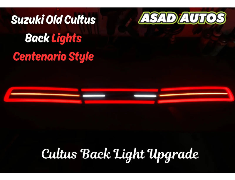 Centenario Style Back Lights for Suzuki Old Cultus 2000–2016 – Sporty LED Upgrade