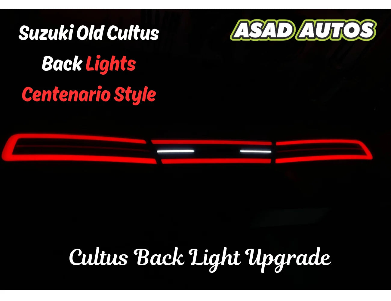 Centenario Style Back Lights for Suzuki Old Cultus 2000–2016 – Sporty LED Upgrade