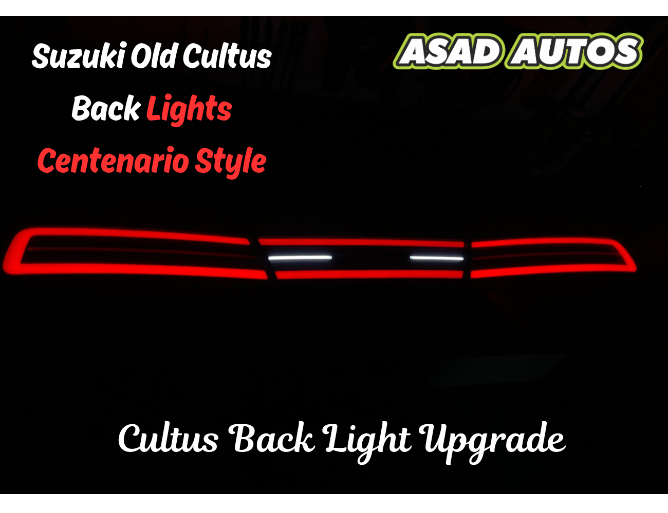 Centenario Style Back Lights for Suzuki Old Cultus 2000–2016 – Sporty LED Upgrade