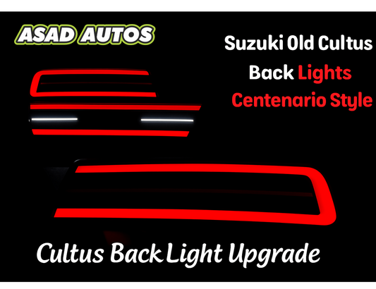 Centenario Style LED Tail Lights for Suzuki Old Cultus 2000–2016 – Rear View Upgrade

