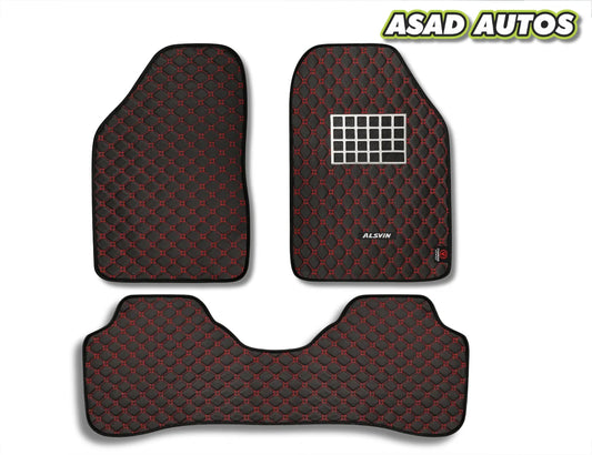Changan Alsvin 2021–2024 7D Luxury Floor Mats – Custom Fit Diamond Stitch Waterproof Mat
