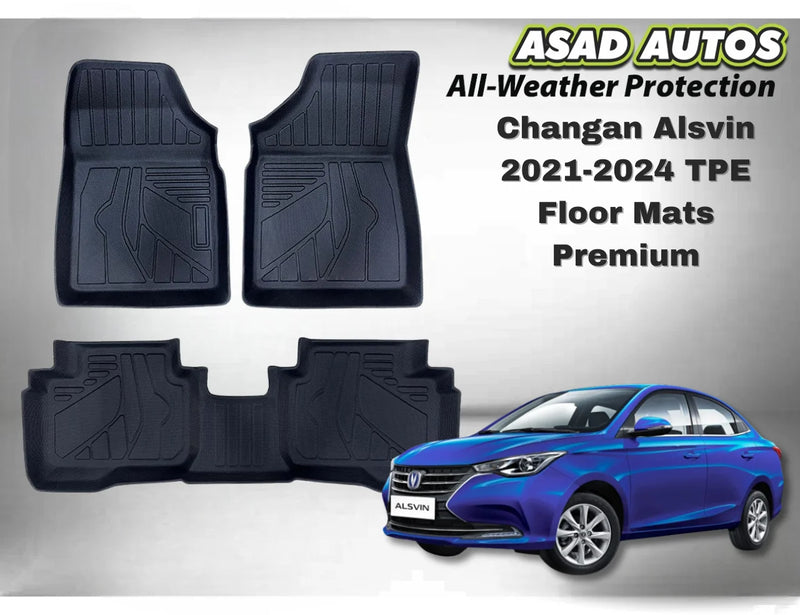 Changan Alsvin TPE Floor Mats 2021–2024 – Premium Custom All-Weather Car Mats
