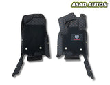 Changan Oshan X7 11D Floor Mats – Mix Thread Black with Black Grass (2021–2024)
