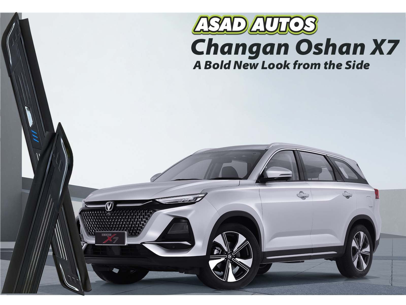 Changan Oshan X7 Side Skirts – Sporty, Durable & Aerodynamic
