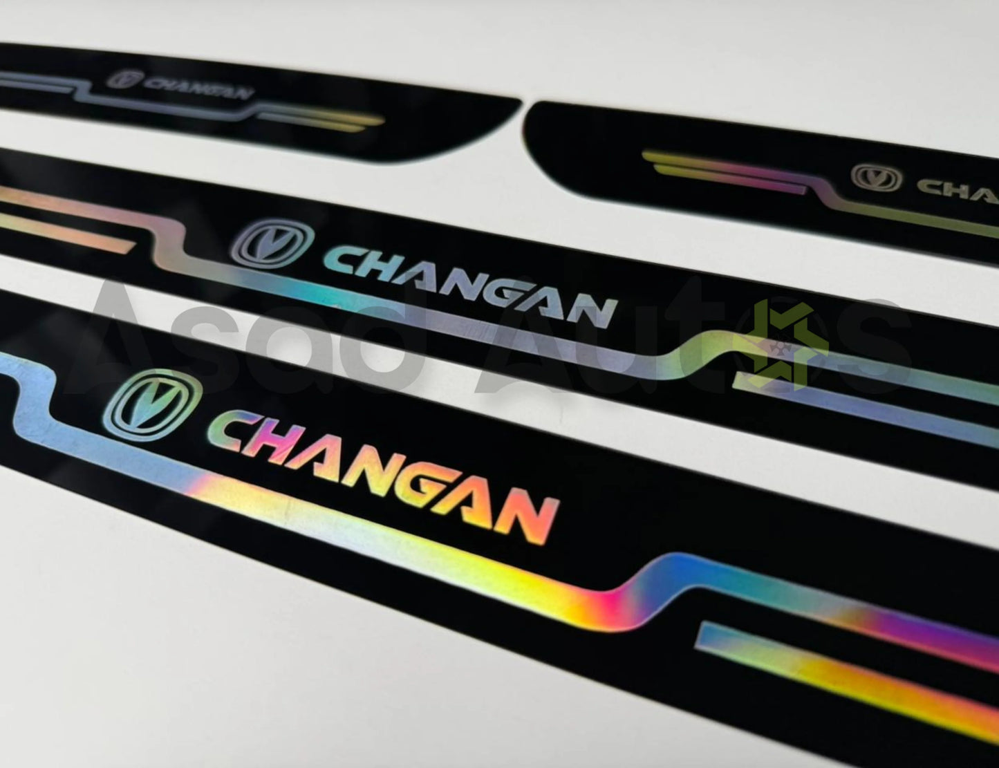 Changan door sill plate sticker plastic TPE carbon fiber anti scratch protector for car entry guards