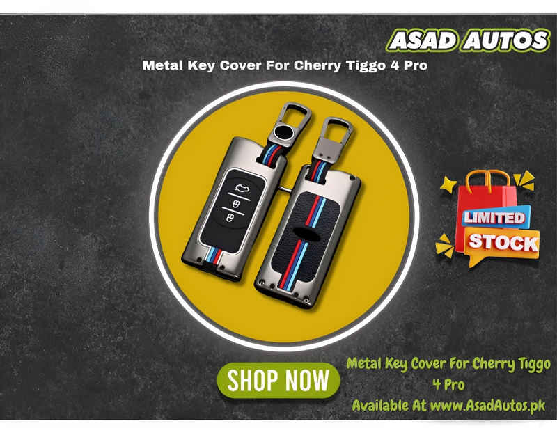 Chery Tiggo 4 Pro Smart Key with Stylish Metallic Shell Cover