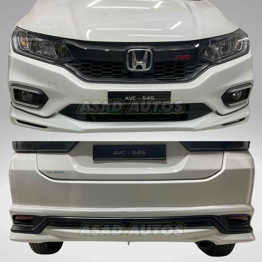 Complete 4 Pcs (Front & Back) (Side Skirts) Body Kit (ABS Plastic) for City 2022-2026