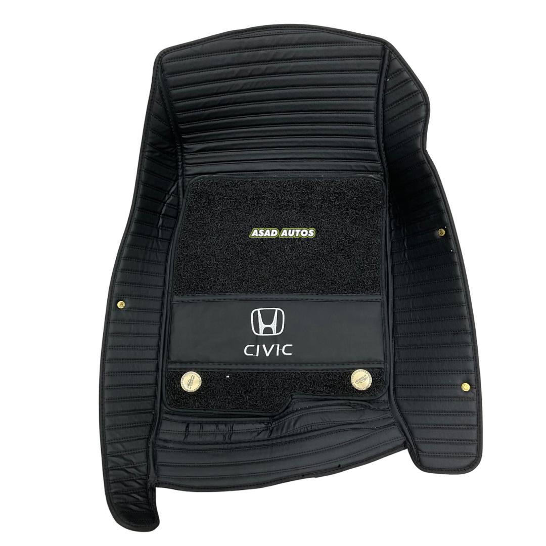 Custom-Fit Premium 11D Floor Mats for Honda Civic 2016-2021 – High-quality and durable car floor mats for all-weather protection
