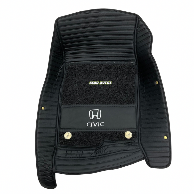 Custom-Fit Premium 11D Floor Mats for Honda Civic 2016-2021 – High-quality and durable car floor mats for all-weather protection
