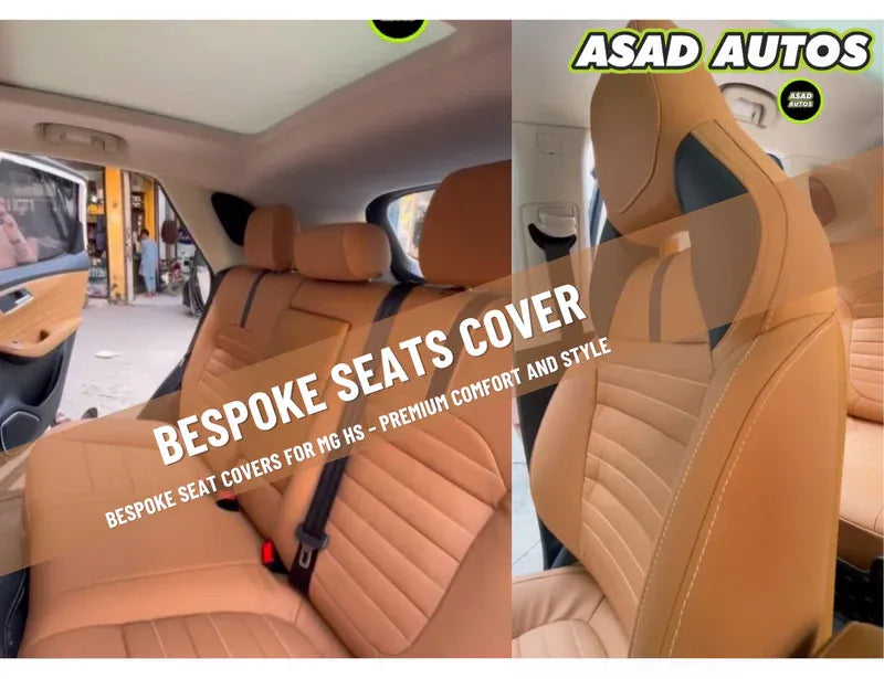 Custom-Fit Seat Covers for MG HS in Premium Japanese Fabric – Elegant & Protective Design