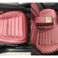 Custom-Made Burgundy Bespoke Seat Covers for Honda Civic | Japanese Synthetic Fiber Collection