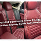 Custom-Made Burgundy Bespoke Seat Covers for Honda Civic | Japanese Synthetic Fiber Collection
