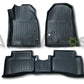 Custom-fit TPE floor mats for Kia Stonic 2022-2025 with waterproof protection, anti-slip backing, raised edges, and all-weather coverage