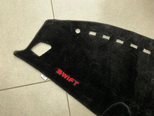 "Custom-fit dashboard carpet mat for Suzuki Swift 2017-2026, designed for sun protection, heat resistance, and interior enhancement."

